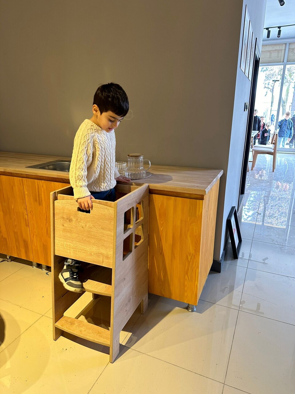 Turn de invatare, Hanah Home, Kule, 90x40x41 cm, Maro - imagine 5